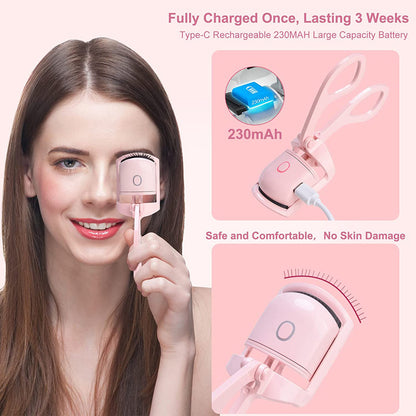 Eyelash Curler Portable Electric Heated Comb