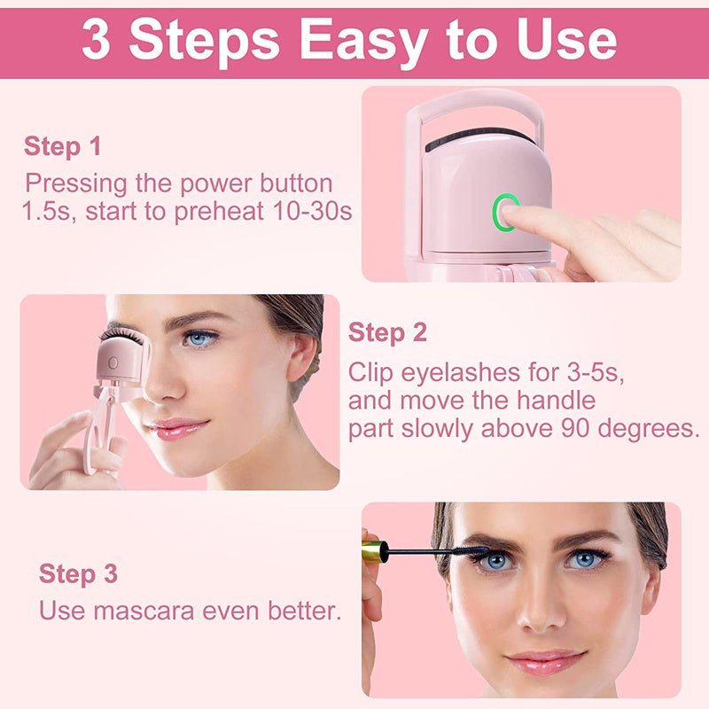 Eyelash Curler Portable Electric Heated Comb