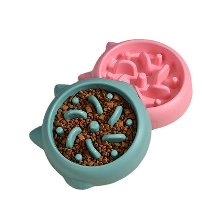 Pet Dog Cat Slow Feeder Bowls