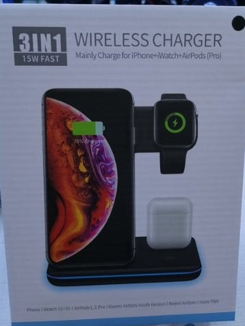 Wireless Charger 3 In 1 Stand