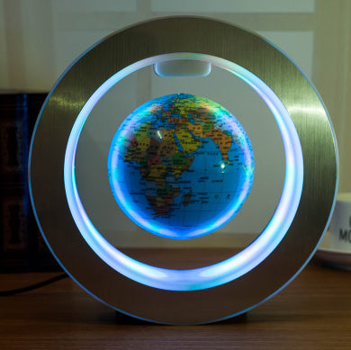 Round LED World Map Floating Globe