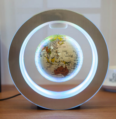 Round LED World Map Floating Globe