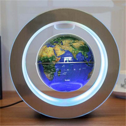 Round LED World Map Floating Globe