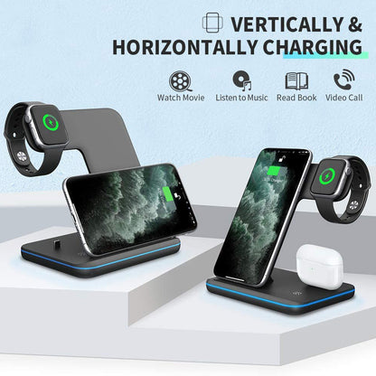 Wireless Charger 3 In 1 Stand